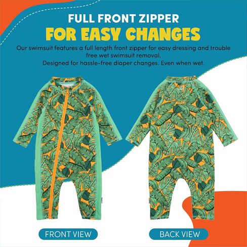 SwimZip Boys' Long-Sleeve UPF 50+ Swimsuit for Baby, Toddler, & Little Boys in Kuwait