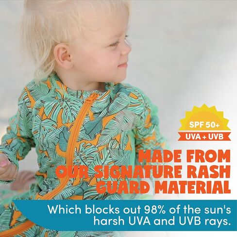 SwimZip Boys' Long-Sleeve UPF 50+ Swimsuit for Baby, Toddler, & Little Boys in Kuwait