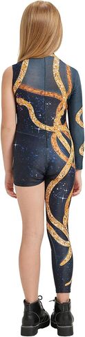 Kids Gold Snake Bodysuit Outfit for Girls Boys Celebrity Party Concert Cosplay Costume in Saudi Arabia