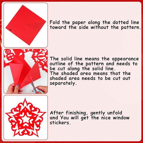 60pcs صينية ديكورات ديكورات صينية جديدة ملصقات النافذة الصينية التقليدية المقطوعة بالورق الصيني الجديد ملصقات ملصقات الربيع مهرجان ربيع مجموعة صناديق النافذة in Kuwait