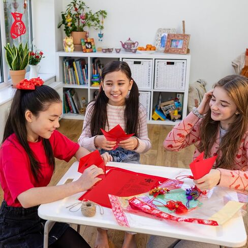 60pcs صينية ديكورات ديكورات صينية جديدة ملصقات النافذة الصينية التقليدية المقطوعة بالورق الصيني الجديد ملصقات ملصقات الربيع مهرجان ربيع مجموعة صناديق النافذة in Kuwait