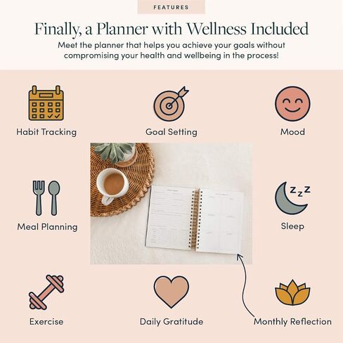The Self-Care Planner by Simple Self - Undated 6 Month Life Planner - Daily, Monthly, Weekly - Focus on Wellness, Productivity, Achieving Goals, and Happiness (Sage, Daily Edition: 6 Months) in Saudi Arabia
