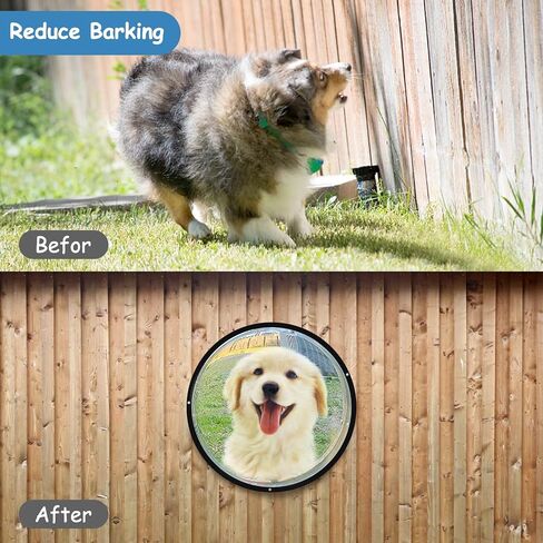 HiCaptain 2 Pack Dog Fence Window, Clear Acrylic Pet Dome Window, Pet Peek Window for Dog Fence to Relieves Stress, Reduced Barking, Easy Installation -12.5"(2 Pack) in Kuwait