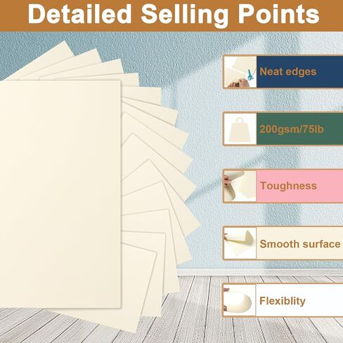 40 Sheets Navy Blue Cardstock 8.5 x 11 Scrapbook Paper, 200gsm/75lb Heavyweight Paper Card Stock for DIY Card Making, Greeting Cards, School Crafts, Wedding Invitations, Thank You Cards in Saudi Arabia