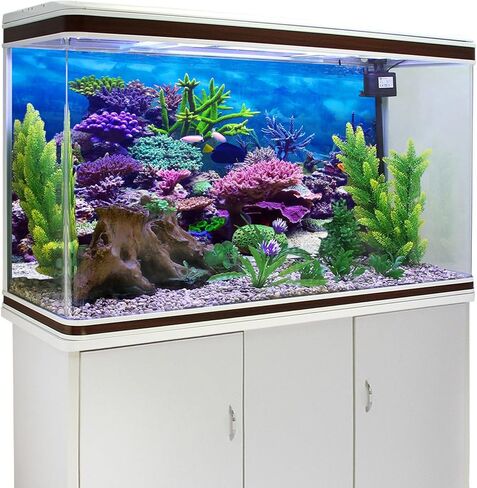 YongFoto Ocean Theme Fish Tank Background - 24x16 inch Aquarium Background with Coral, Seaweed, Reef Rock, Tropical Fish, Underwater Sea World Backdrop for Terrarium & Reptile Habitat in Saudi Arabia
