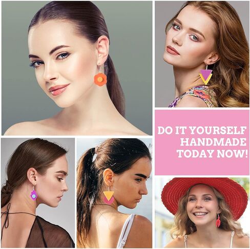 104 PCS Polymer Clay Clay Kits for Occles Making ، Pagow 24 PCS Class Clay Concters ، Mini Clay Jewelry Cutters Tools with 30 Jump Rin in Kuwait