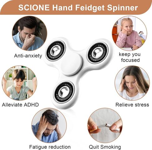 SCIONE Fidget Spinner Toy 1 Pack, Cool Fidget Spinners for Kids Adults, Sensory Fidgets Toys Anxiety Relief for ADHD Autism Easter Birthday Gifts Classroom Prizes for Boys Girls in Kuwait