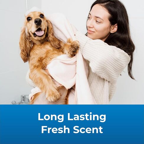 Petag Fresh 'N Clean 2 -N -1 الشامبو ، رائحة مسحوق الطفل - 18 أونصة - ترطب مع فيتامين E & Aloe Vera - معاطف وإصلاحات - صابون مجاني in Saudi Arabia