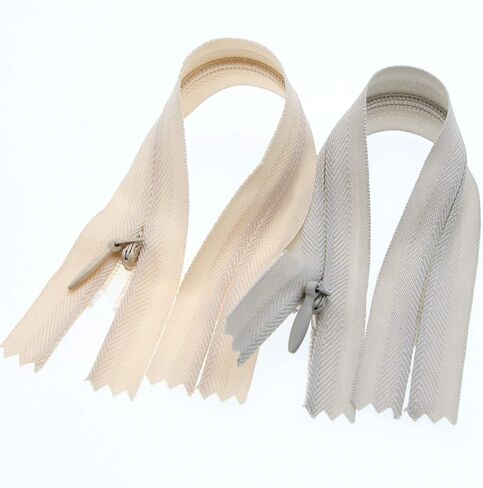 Leekayer 16 Inch Invisible Zipper for Sewing Craft Dress Bag 3# Black White 40.64cm Nylon Hidden Zipper for Pillow Cushion Mattress Dog's Bed DIY Closed End Replacement Zipper 10 PCS/Pack Bulk in Kuwait
