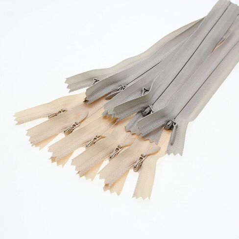 Leekayer 16 Inch Invisible Zipper for Sewing Craft Dress Bag 3# Black White 40.64cm Nylon Hidden Zipper for Pillow Cushion Mattress Dog's Bed DIY Closed End Replacement Zipper 10 PCS/Pack Bulk in Kuwait