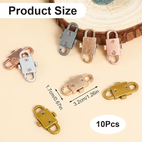 jieyao 10 pcs shipper أقفال مضادة للسرقة ، مقاطع سحاب رادع السرقة لحقائب الظهر ، سحرة سحاب مزدوجة الفتحة الجانبية تبقي محفظة السوستة مغلقة لأقفال حقائب اليد حقيبة حقيبة اليدين in Kuwait