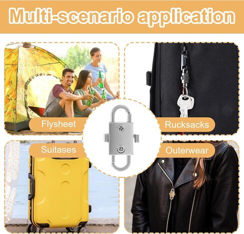 jieyao 10 pcs shipper أقفال مضادة للسرقة ، مقاطع سحاب رادع السرقة لحقائب الظهر ، سحرة سحاب مزدوجة الفتحة الجانبية تبقي محفظة السوستة مغلقة لأقفال حقائب اليد حقيبة حقيبة اليدين in Kuwait