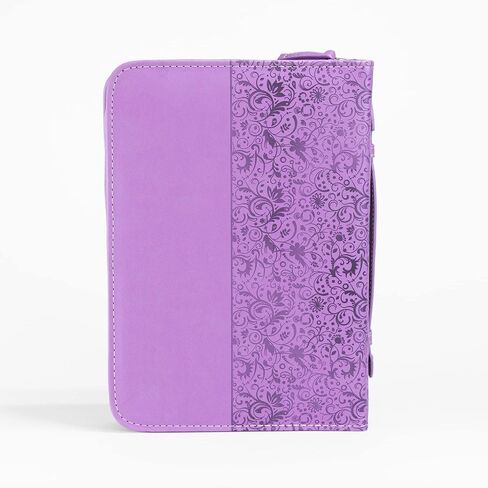 Divinity Faith Hope Love Hydrangea Floral Purple Leather Bible Cover, 7 x 10 x 1.50 inches, X-Large in Saudi Arabia