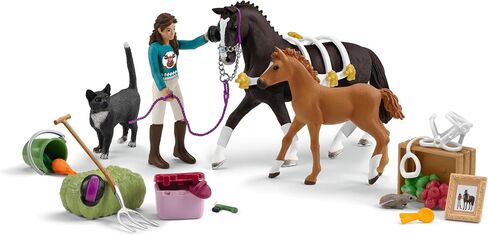 Schleich Horse Club - تقويم Advent Kids ، مع 24 لعبة فريدة من عالم Lakeside ، بما في ذلك الخيول والراكب والكلب والسرج وغيرها من الملحقات والأفكار للأطفال الذين تتراوح أعمارهم بين 5 سنوات in Saudi Arabia
