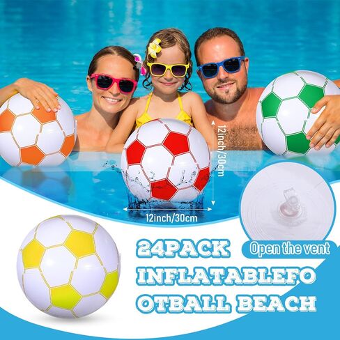 Chivao Inflatable Ball Soccer Ball Softball Volleyball Basketball Football 16 Inch Beach Balls Party Favors Summer Swimming Pool in Saudi Arabia