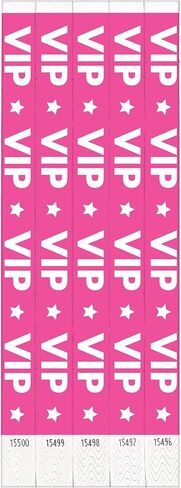 Vibrant VIP Star Pink Wristbands - 500 Pack - Durable & Comfortable Material, Perfect for Events & Fashion Statements in Saudi Arabia