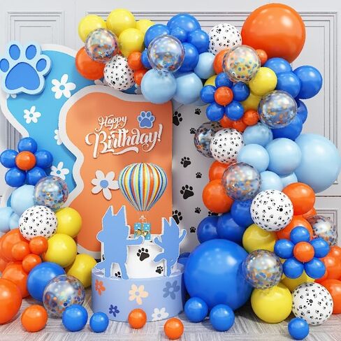Blue Balloon Arch kit, Blue and White Balloon Garland with 22 Inch Disco Ball Balloons Metallic Silver Star Foil Balloons, Silver Confetti Balloons Metallic Blue Balloon for 80s Disco Party Decoration in Kuwait