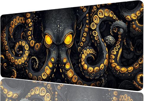 Green Dragon Gaming Mouse Pad, Black Eye Skeleton Fantasy Game Mousepad XL Large Gaming Mouse Pad Laptop Keyboard Mat Mouse Pad, XXL Extended Mouse Protector for Home Office, 31.5"x11.8" in Saudi Arabia