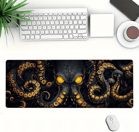 Green Dragon Gaming Mouse Pad, Black Eye Skeleton Fantasy Game Mousepad XL Large Gaming Mouse Pad Laptop Keyboard Mat Mouse Pad, XXL Extended Mouse Protector for Home Office, 31.5"x11.8" in Saudi Arabia