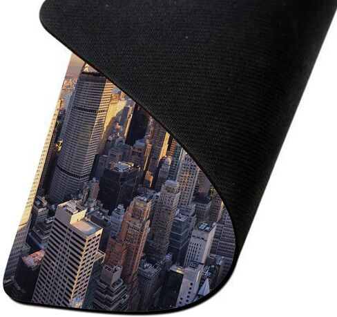 Ibiliu Mouse Pad Manhattan Cityscape ، Skyline New York Rectangle Mousepad non -slip base mouse computer mouse for laptop ، Office ، Home - 9.5 × 7.9 inch in Kuwait