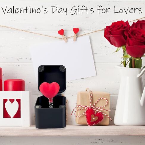 The Box Red Love Heart，Surprise Gift Valentines Day Surprise Box，Funny Gifts，Gag Gifts Funny Adult，White Elephant Gifts for Adults，Valentine's Day Gifts for Men and Women in Saudi Arabia