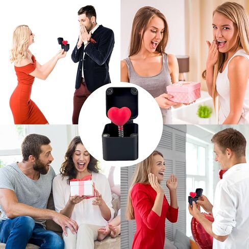 The Box Red Love Heart，Surprise Gift Valentines Day Surprise Box，Funny Gifts，Gag Gifts Funny Adult，White Elephant Gifts for Adults，Valentine's Day Gifts for Men and Women in Saudi Arabia