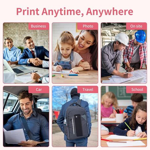 الطابعة المحمولة اللاسلكية Jadens ، الدعم 8.5 '' × 11 '' ، طابعة حرارية بلوتوث 300DPI ، طابعة سفر ، طابعة غير متوافقة مع iOS ، Android & Laptop in Kuwait