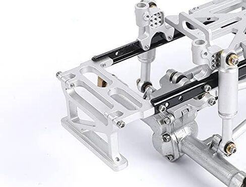 SCX24 C10 Rear Body Shell Mount Parts for Axial 1/24 RC Crawler Aluminum Upgrades Parts (Silver) in Saudi Arabia