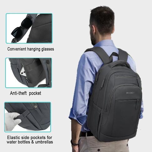 Smell Proof Backpack with Lock,Water Resistant Smell Proof Bags Travel Laptop Backpack,Large Capacity Carbon Enduring Smell Proof Stash Bag with Lock for Men Women(Grey) in Saudi Arabia