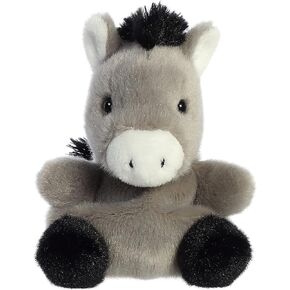 Aurora® Adorable Palm Pals™ Eli Donkey™ Stuffed Animal - Pocket-Sized Play - Collectable Fun - Gray 5 Inches