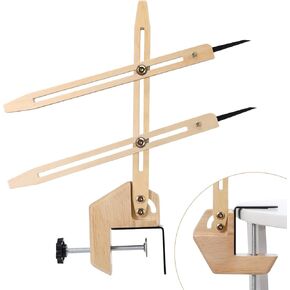 BKALEME Pottery Throwing Gauge, 2 Ways to Install, Compact Clip-on Pottery Throwing Stick, Pottery Ceramics Clay Tool for Making Repeat Forms, for Pottery Wheel & Forming Machine