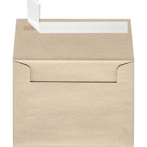 LUXPaper 4Bar A1 Invitation Envelopes | Peel & Press | 3 5/8" x 5 1/8" | Taupe Metallic | 80lb. Text | 50 Qty