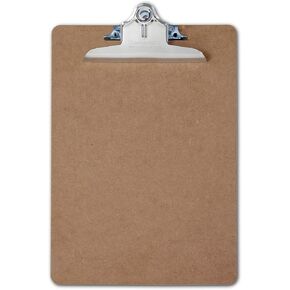 Saunders US-Works 05612 Recycled Hardboard Clipboard - Brown, Letter Size Writing Board with High Capacity Clip in Saudi Arabia
