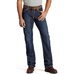 Ariat Men's Flame Resistant M4 Low Rise Boot Cut Jean, Boundary Clay, 33W x 36L in Kuwait