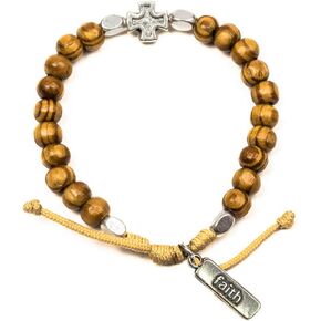 My Saint My Hero Grounded in Faith Bracelet - Black Howlite