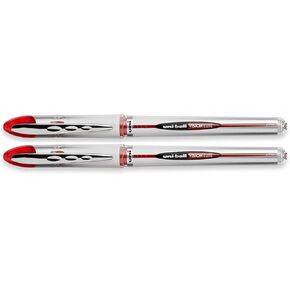 uniball Vision Elite Roller Ball Stick Pen, Red Bold 2 Pens Per Order 69023
