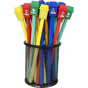 32 Pieces Cute Cartoon Black Gel Ink Pens Garbage Can Writing Pens 0.5 mm Assorted Styles Pens Stationery for School Office Home Student Kids Birthday Present Children Gift