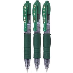 Pilot G2 Pixie Green Pilot G2 Pixie Rollerball Pen 0.7mm Nib Tip 0.39mm Line Width Mini Gel Ink Retractable 207 (Pack of 3)