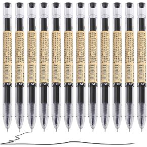 RIANCY Gel Pens Ballpoint Pens Liquid Ink Rollerball Black Gel Ink Pens Quick Drying 0.35 mm Japanese Style Pen Extra Fine Point Pens Blue Pens Red Pens Back to School Supply
