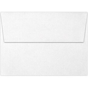 luxpaper A6 دعوة الأظرف | قشر & الصحافة | 4 3/4 "× 6 1/2" | الكتان الأبيض | 80 رطل. نص | 50 كتي