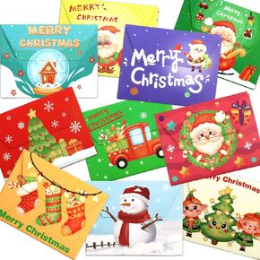 Fancy Land Christmas Gift Card Holder Boxes 30PCS Christmas Money Holder for Cash Gift Christmas Gift Wrapping Supplies