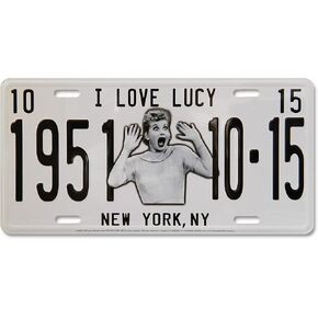 I Love Lucy License Plate - I Love Lucy 1951