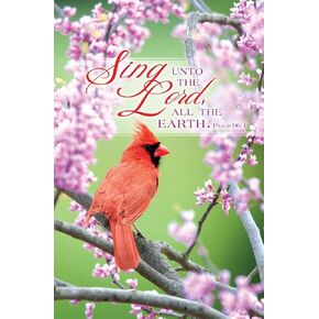 General Worship Bulletin - Sing Unto The Lord- KJV Scripture - (Package of 100)