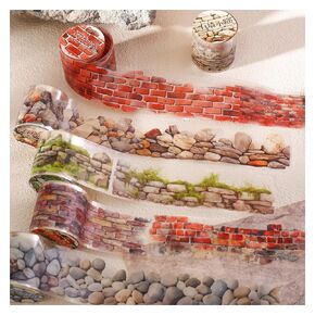 6ROLLS FLOLOR WASHI TAPE SET PET 50MM WASHI WASHI FOR LOURNING JOURNALS FLOWER SCRAPBOOK SCROPBOOK FLOUN