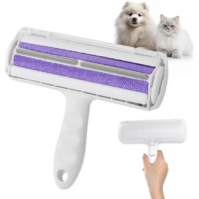 Roller Brush Pet Hair Removing Roller Portable Tool, Cat Dog Hair Remover, Reusable Lint Roller for Furniture, Multi-Surface Fur Removal Tool Couch, Carpet, Clothing and Bedding