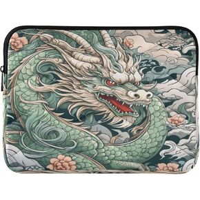 Japanese Dragon Laptop Sleeve Case Durable Waterproof Computer Bag for 13-14 Inch Notebook