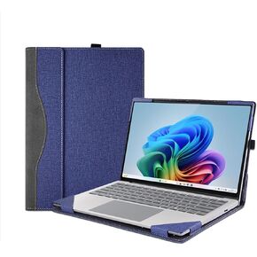 New Laptop Case Cover for [2024] 13.8'' Microsoft Surface Laptop 7,2-in-1 PU Leather Notebook PC Protection Sleeve (Dark Grey, 13.8 inch)