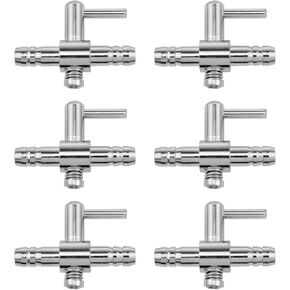 Aquarium Air Valve Aquarium Metal Valve for Aquarium Air Flow Control 6PCS