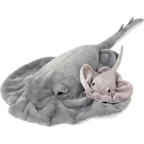 Rhode Island Novelty Adventure Planet Birth of Life Stingray with Baby Plush Toy 22" Long