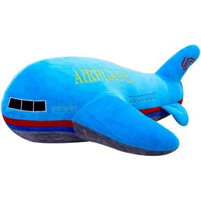 12.8" Airplane Plush Toy, Stuffed Airplane Plush Toys Christmas Birthday Gift for Children (Blue)